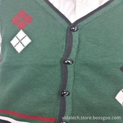 Kid's wool knitted vest, available in various sizes, styles, colors and fabrics